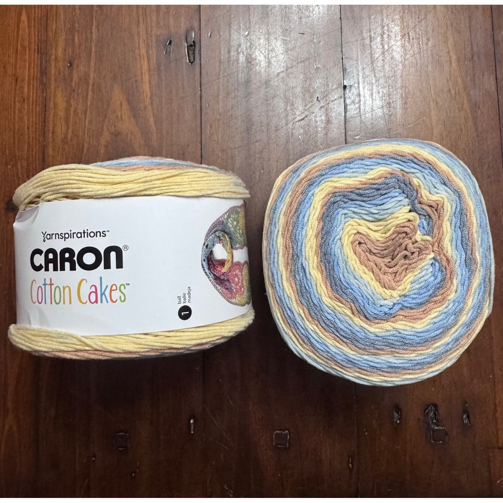 Caron Cotton Cakes Beach View Yarn 8.8oz 530yds 60/40 Cotton Acrylic Blend 57070